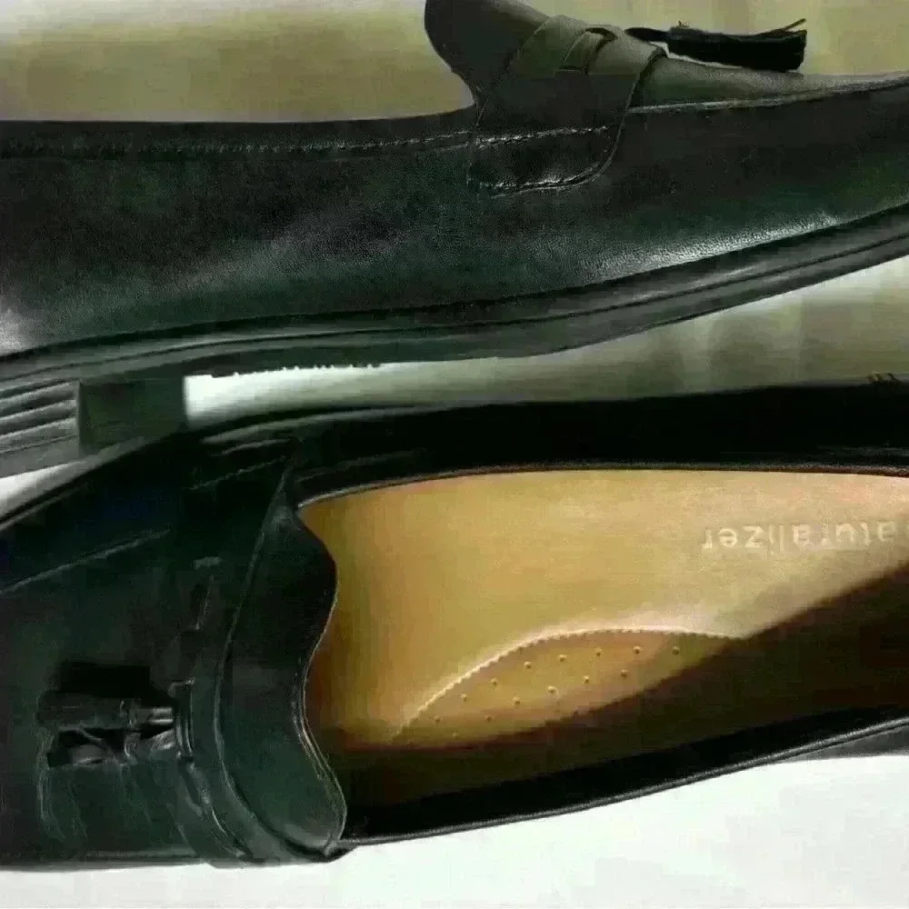 Naturalizer Leather Tassel Loafers in Black Size 10 N